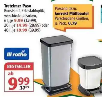 Globus Treteimer Paso Angebot