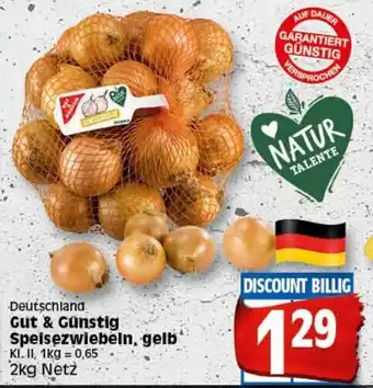 Elli Markt Gut & Günstig Speisezwiebeln gelb 2kg Angebot