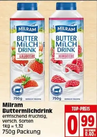 Elli Markt Milram Buttermilchdrink 750g Angebot