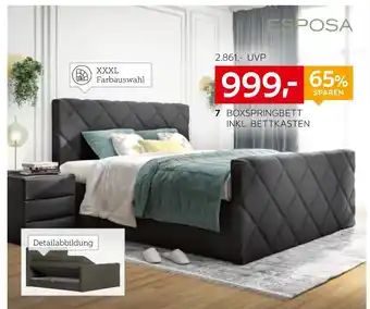 XXXLutz Esposa boxspringbett inkl. bettkasten Angebot