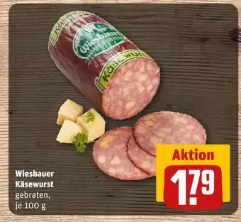 REWE Wiesbauer käsewurst Angebot