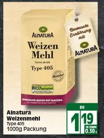 Elli Markt Alnatura Weizenmehl 1000g Angebot