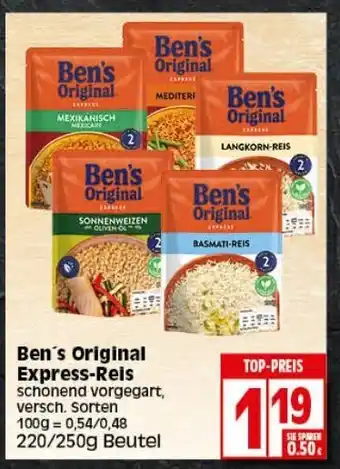 Elli Markt Ben's Original Express Reis 220-250g Beutel Angebot