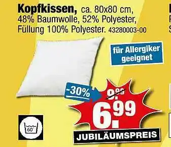 SB Lagerkauf Kopfkissen Angebot