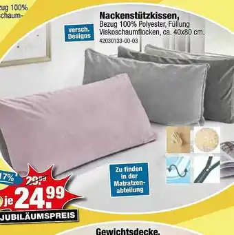 SB Lagerkauf Nackenstutzkissen Angebot