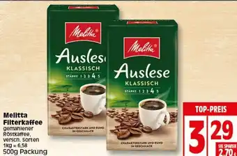 Elli Markt Melitta Filterkaffee 500g Angebot