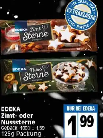 Elli Markt Edeka Zimt oder Nusssterne 125g Angebot