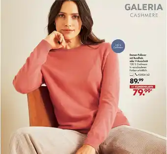 Galeria Damen Pullover mit Rundhals oder V-Ausschnitt Angebot