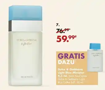 Galeria Dolce & Gabbana, Light Blue EdT 50ml Angebot