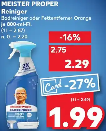 Kaufland MEISTER PROPER Reiniger Angebot