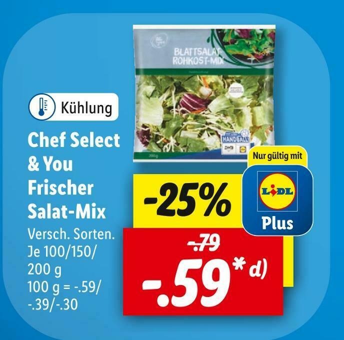 Chef select & you frischer salatmix Angebot bei Lidl