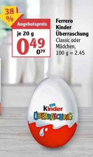 Globus Ferrero Kinder Überraschung Angebot