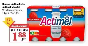 Globus Danone Actimel oder Actimel Mandel Angebot