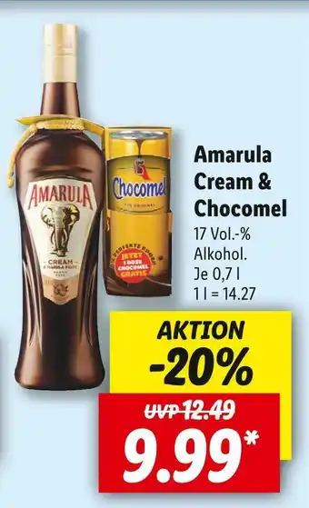 Lidl Amarula cream & chocomel Angebot