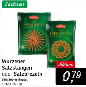 KONSUM Wurzener Salzstangen oder Salzbrezeln Angebot