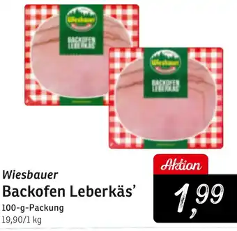 KONSUM Wiesbauer Backofen Leberkäs Angebot