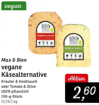 KONSUM Max & Bien vegane Käsealternative Angebot