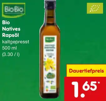 Netto Marken-Discount Bio Natives Rapsöl Angebot