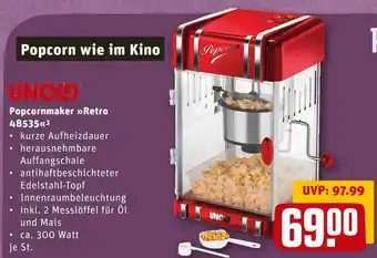 REWE Unold popcornmaker »retro 48535« Angebot