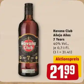 REWE Havana club añejo años 7 years Angebot