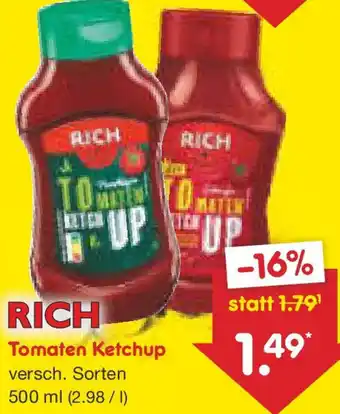 Netto Marken-Discount RICH Tomaten Ketchup Angebot