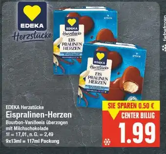 E-Center Edeka herzstücke eispralinen-herzen Angebot