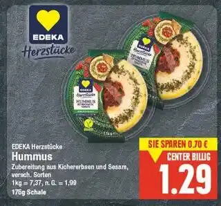 E-Center Edeka herzstücke hummus Angebot
