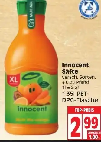 Edeka Innocent Säfte 1,35L Angebot