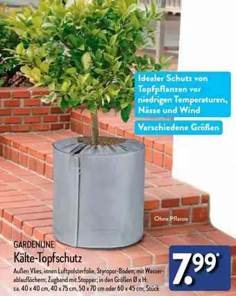 Aldi Nord GARDENLINE Kälte-Topfschutz Angebot