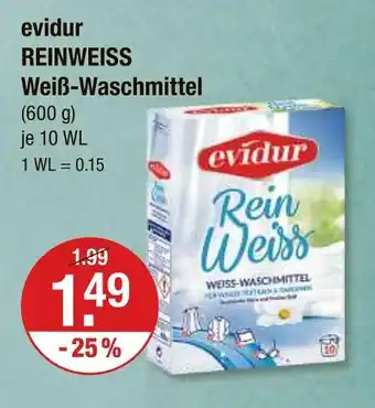 V Markt Evidur reinweiss weiß-waschmittel Angebot