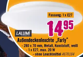 Hornbach LALUMI Außendeckenleuchte „Farly" Angebot