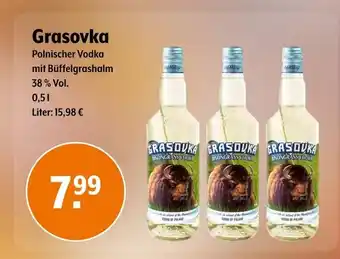 Trink und Spare Grasovka polnischer vodka Angebot