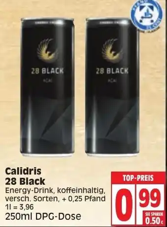 Edeka Calidris 28 Black 250ml Angebot