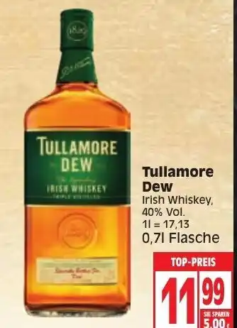 Edeka Tullamore Dew Irish Whiskey 0,7L Angebot