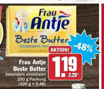 Hit Frau Antje Beste Butter 250 g Angebot