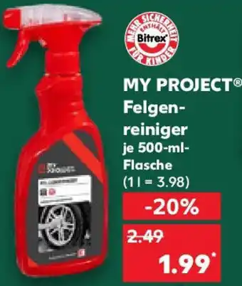 Kaufland MY PROJECT Felgenreiniger Angebot