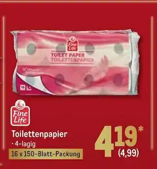 METRO Fine life toilettenpapier Angebot