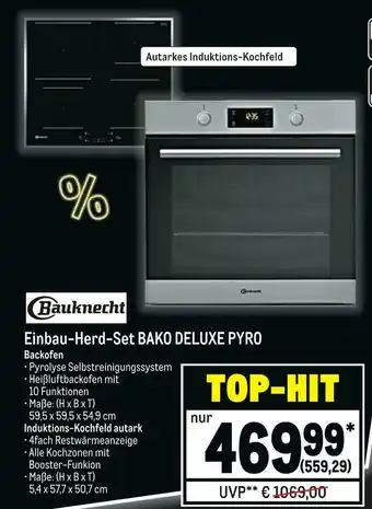 METRO Bauknecht einbau-herd-set bako deluxe pyro backofen Angebot