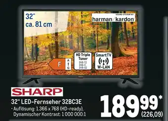 METRO Sharp 32“ led-fernseher 32bc3e Angebot