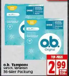 Elli Markt o.b. Tampons Angebot