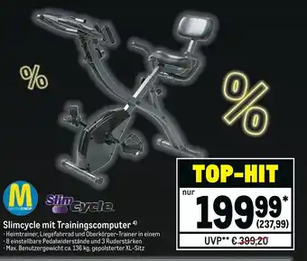 METRO Slimcycle mit Trainingscomputer Angebot