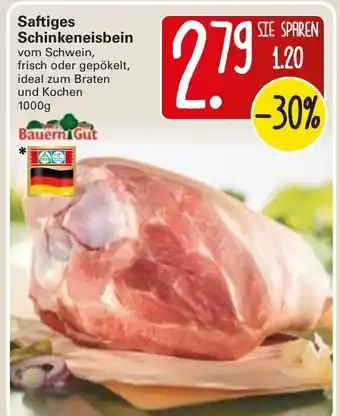 WEZ Saftiges Schinkeneisbein 1000g Angebot