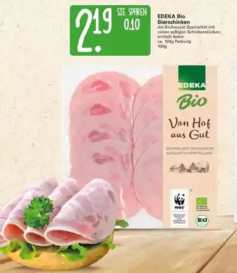 WEZ Edeka Bio Bierschinken 100g Angebot