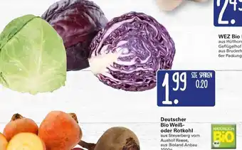 WEZ Deutscher Bio Weib- oder Rotkohl Angebot