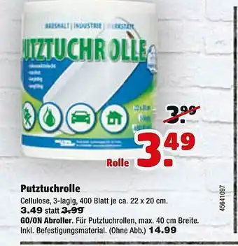 Hagebau Putztuchrolle Angebot