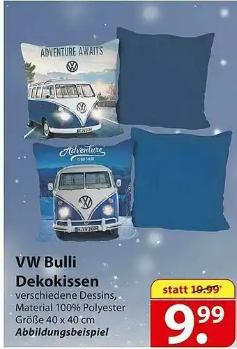 Famila Nord Ost Vw Bulli Dekokissen Angebot