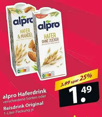 Famila Nord Ost Alpro Haferdrink Oder Reisdrink Original Angebot