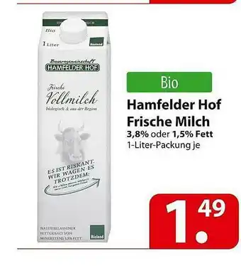 Famila Nord Ost Hamfelder Hof Frische Milch Angebot