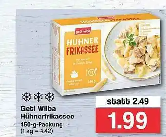 Famila Nord West Geti Wilba Hühnerfrikassee Angebot