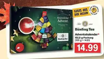 Famila Nord West Bünting Tee Adventskalender Angebot